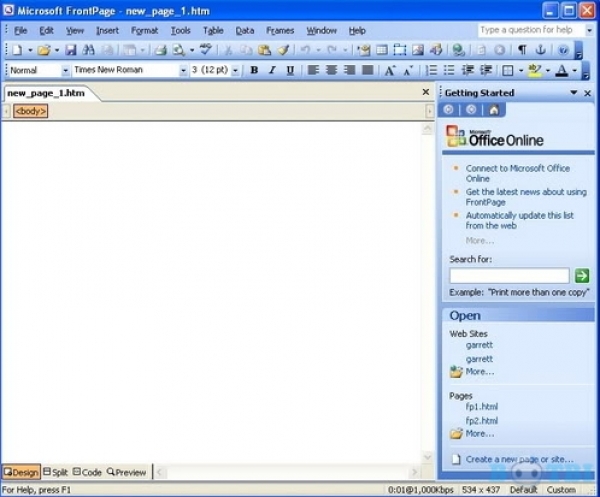 download microsoft frontpage 2007