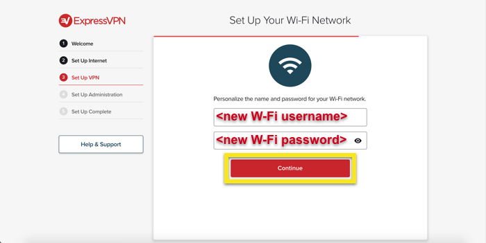 express vpn username and password